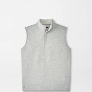 Peter Millar Golf Vest Men's Crown Crafted Gale Stealth Performance 1/4 Zip